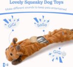 SHARLOVY Hundespielzeug 5er Set mit Quietsch & Knisterfunktion – Zahnungsspielzeug für Welpen – Bild 3