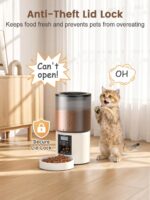 PETVION Futterautomat Katze 4L – Programmierbar bis 6 Mahlzeiten mit Portionskontrolle – Bild 7