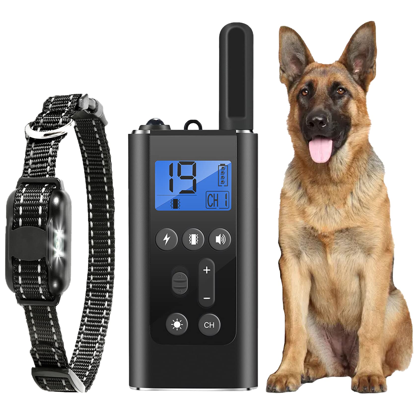 Interaktives Hundehalsband mit 3 Modi – Wasserdicht & bis 800m Reichweite für alle Grössen