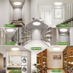 LEZOE LED Deckenleuchte 15W 2050lm mit 5.8G Radar-Bewegungsmelder – IP54 Sensorlampe für Badezimmer, Flur, Garage, Treppen Ø25cm – Bild 6