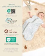 molis & co Baby Schlafsack ärmellos 85 cm – 1 TOG Übergangsgrösse für Frühling & Herbst – Bild 8