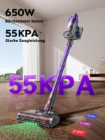 SMOTURE Akku Staubsauger VAC02 55.000 Pa – 70 Min Laufzeit, Automodus & Anti-Tangle für Tierhaare – Bild 2