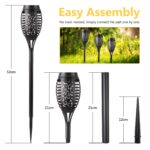 NEXVIN 8er Set Solarfackeln mit Flammeneffekt – IP65 Gartenleuchten für Aussen – Bild 6