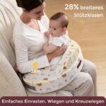 Momcozy Stillkissen mit Sicherheitsstütze – Memory-Schaum Übergrösse 57,4 cm für ergonomische Unterstützung – Bild 5