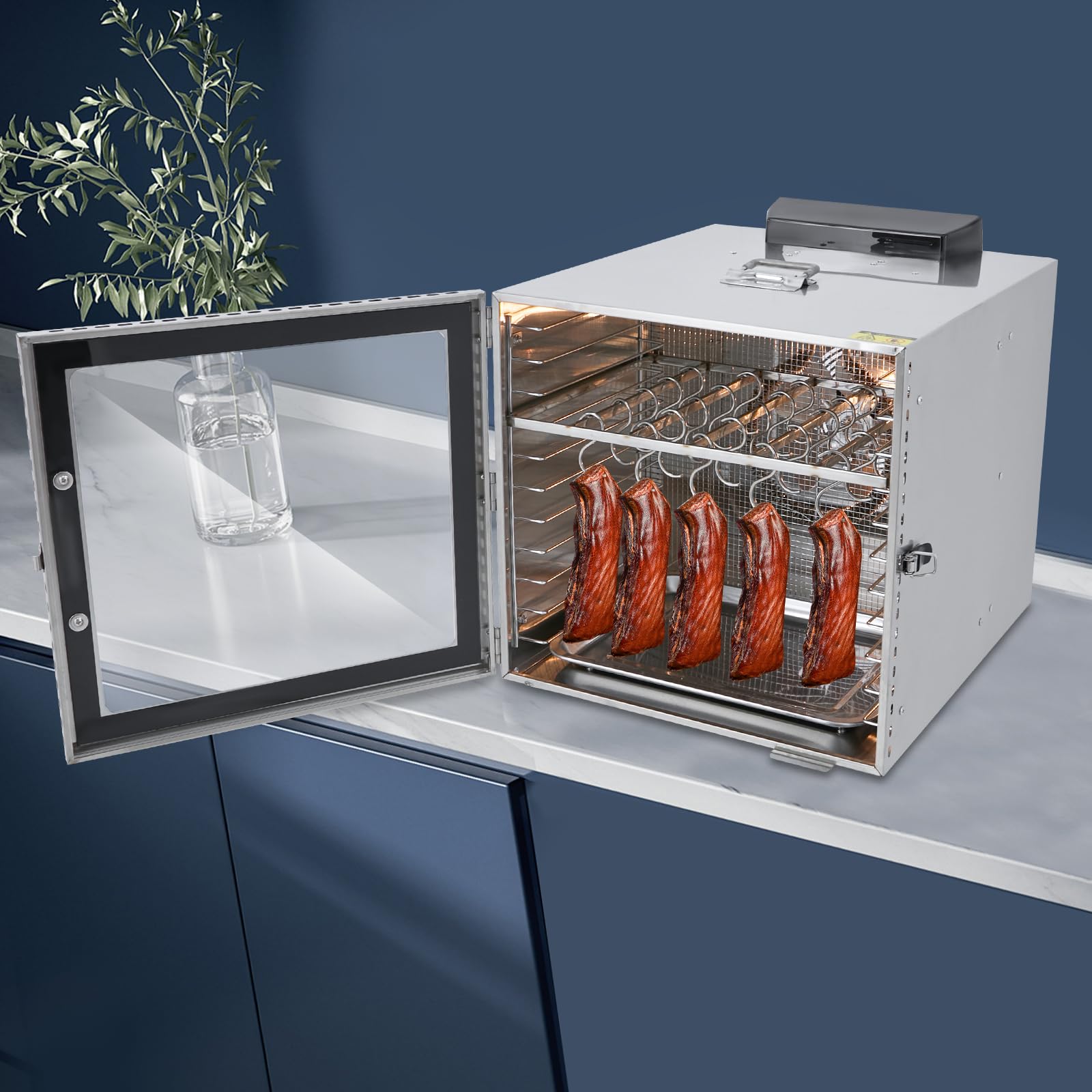 TAPMING Dörrautomat Edelstahl 42.5L 1000W – Profi-Dörrgerät mit intelligenter Temperaturkontrolle