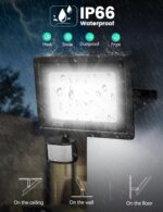 TailcasLED 40W LED Strahler mit Bewegungsmelder – 3600LM, dimmbar, IP66 wasserdicht – Bild 6