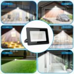 toobettp 100W LED Aussenstrahler 10000lm – IP66 Flutlicht Warmweiss für Garten & Hof – Bild 8
