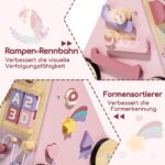 Lehoo Castle Holz-Lauflernwagen Einhorn – 10-in-1 Activity Center mit Tempo-Regelung – Bild 8