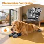 PICK FOR LIFE Hundesocken Anti-Rutsch M mit Klettverschluss – Pfotenschutz für Hartholzboden – Bild 2
