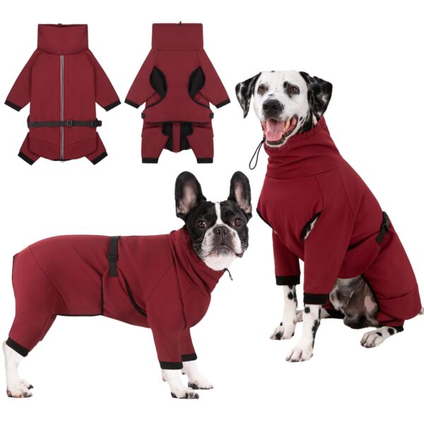 Cyponpy Hundemantel wasserdicht mit Beinen – Winterjacke mit Fleecefutter & Reflektoren