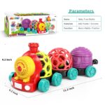MOONTOY 3-in-1 Rassel-Zugspielzeug – Interaktives Babyspielzeug für 6–24 Monate – Bild 2