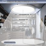 2er Set LED Deckenleuchte mit Bewegungsmelder 18W – Intelligente Flurlampe 4000K für Innen – Bild 3