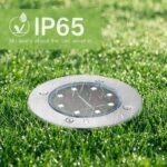 Joomer Solar Bodenleuchten 12er Set mit 8 LEDs – IP65 Gartenleuchten für Aussen – Bild 5