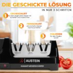 AUSTEIN Diamant Messerschärfer TG2202 – Elektrischer 3-Phasen Messerschleifer für perfekte Schärfe – Bild 5