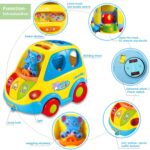 KALOISYHE Musikbus Sortierspielzeug – Lernspielzeug mit Tierblöcken für Kleinkinder ab 1 Jahr – Bild 6