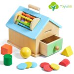 Toywoo Montessori 5-in-1 Holzspielzeug – Lernbox für Kinder ab 1 Jahr – Bild 7