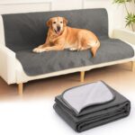 HezzLuv Wasserdichte Hundedecke 203x152cm – Sofaschutz & Bettschutz Reversibel Maschinenwaschbar
