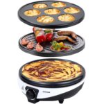 Syntrox Germany 3in1 Crepes Maker Zephir – Kontaktgrill & Pancake Maker mit 1000 Watt – Bild 3