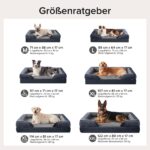 JOEJOY Orthopädisches Hundebett 89x64cm – Memory Foam Hundekorb für Mittelgrosse Hunde – Bild 6