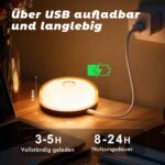 2er Set Rinfency Duschlampe IP44 – 16 Farben LED mit Akku & Fernbedienung für Badezimmer – Bild 4