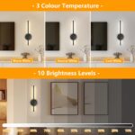Dehobo LED Wandleuchte Akku 40 cm – kabellos dimmbar mit Fernbedienung, 2er Set – Bild 6