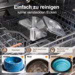 RYAKKA 3L Hundetrinknapf aus 304-Edelstahl – Anti-Schlabber mit Schwimmscheibe & rutschfester Basis – Bild 7