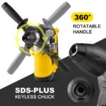 Enventor Bohrhammer 1500W SDS-Plus mit 4 Funktionen – Professionelle Schlagbohrmaschine – Bild 6
