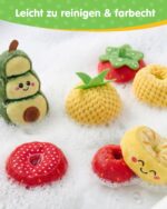 hahaland Montessori Obst-Stapelspiel aus Stoff – Motorik & Sortierspiel für Babys ab 1 Jahr – Bild 7