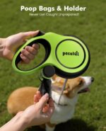 pecute Hundeleine 8m für grosse Hunde bis 50kg – Rollleine mit Bissfestigkeit & Kotbeutel – Bild 8