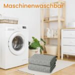 Homaxy Hundedecke 205x130cm Wasserdicht – Wendbare Haustierdecke Grau für Sofa & Auto – Bild 6