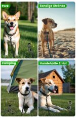 Vehepeay Bodenanker Hund bis 100 kg – Spiralverankerung mit 360° Drehung für mittlere & grosse Hunde – Bild 6