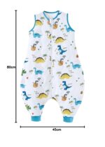 Chilsuessy Baby Schlafsack mit Füssen 2.5 Tog – Ganzjahres Schlafsack 70cm (80-90cm) – Bild 2