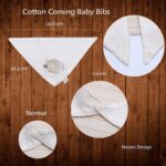 Cotton Coming Baby Dreieckstuch Lätzchen 4er Set – Bio-Baumwolle für Neugeborene bis 3 Jahre – Bild 3
