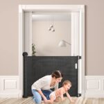 HENGMEI Ausziehbares Treppenschutzgitter 150 cm – Sicherheitsbarriere für Babys & Haustiere – Bild 8