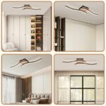 CBJKTX LED-Deckenleuchte 12W Holz & Metall – Warmweiss 3000K für Küche & Wohnräume – Bild 5