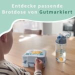 gutmarkiert Kindertrinkflasche 450 ml personalisiert – BPA-frei mit Strohhalm für Kinder – Bild 7