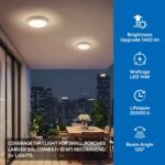 ANWIO LED Wandleuchte Rund 14W 4000K IP54 – Innen & Außen für Bad, Flur, Garten – Bild 3