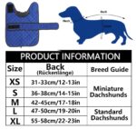 Geyecete Wintermantel für Dackel – Wasserdichter Hundemantel mit Fleecefutter Grösse M – Bild 6