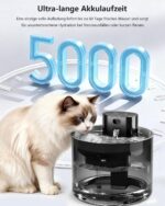 LEVVUE 3.5L Katzenbrunnen Kabellos mit Bewegungsmelder – Intelligenter Trinkbrunnen für Katzen – Bild 7