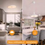 AIHONKON 28cm LED Deckenleuchte mit Bluetooth Lautsprecher – Dimmbar & RGB Farbwechsel – Bild 3