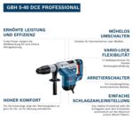 Bosch Professional GBH 5-40 DCE Bohrhammer – 8,8 J Schlagenergie für Profis – Bild 3