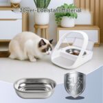 Edelstahl Napf & Matte Set für Mikrochip-Futterautomaten – OrdasPet – Bild 4