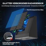 Soiarllt Solar-Wandleuchte mit Radar-Bewegungsmelder IP65 – 1800mAh Akku, 20-24h Laufzeit – Bild 3