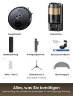 Proscenic Q20Plus Saugroboter mit Wischfunktion – 10000Pa LiDAR Navigation für Tierhaare – Bild 11