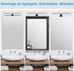 Aogled LED-Spiegelleuchte 40cm 10W 4000K – Badezimmerlampe Neutralweiss 820LM – Bild 4