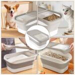 Druuzyl Hundefutter Aufbewahrungsbox 5kg – Faltbarer Futterbehälter mit Luftdichtung & Messbecher – Bild 6