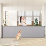 HollyHOME Ausziehbares Treppenschutzgitter 300cm – Sicherheitsgitter für Babys & Haustiere