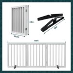 Semiocthome Bambus Hundegitter freistehend – 61 cm hoch, erweiterbar bis 140 cm – Bild 2