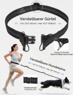 pecute Joggingleine für Hunde 15–55 kg mit Bauchgurt – Freihändiges Laufen & Stoßdämpfer – Bild 6