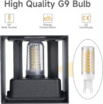 wisdom line G9 LED Wandleuchte 2er-Set – 9W Up & Down, IP65, Anthrazit, 3000K – Bild 7